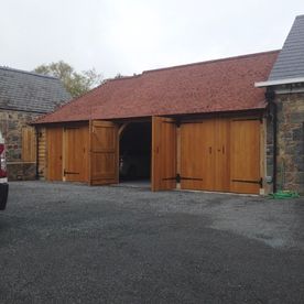 Garage and barn extension after